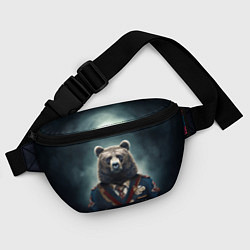 Поясная сумка Русский медведь от нейросети, цвет: 3D-принт — фото 2