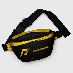 Поясная сумка Need for Speed - gold gradient: надпись и символ, цвет: 3D-принт — фото 2