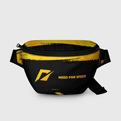 Поясная сумка Need for Speed - gold gradient: надпись и символ, цвет: 3D-принт