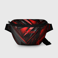 Поясная сумка CS GO black red