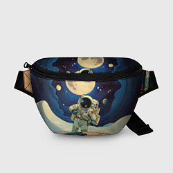Поясная сумка Космонавт в ледяной пустыне, цвет: 3D-принт