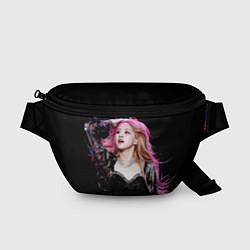 Поясная сумка Blackpink Rose Pink hair, цвет: 3D-принт
