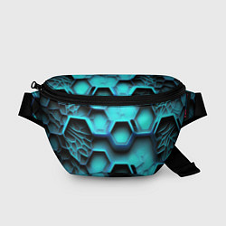 Поясная сумка Броня из неоновых плит, цвет: 3D-принт
