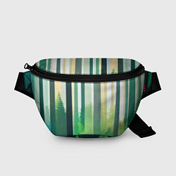 Поясная сумка Прохладный лес, цвет: 3D-принт