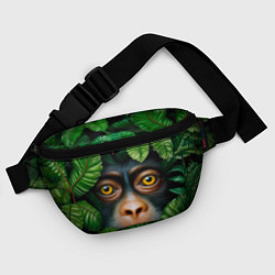 Поясная сумка Черная обезьянка, цвет: 3D-принт — фото 2