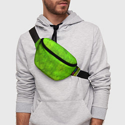 Поясная сумка Зелёная фантазия, цвет: 3D-принт — фото 2