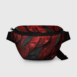 Поясная сумка Red black texture, цвет: 3D-принт