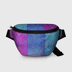 Поясная сумка Трёхцветные узоры, цвет: 3D-принт