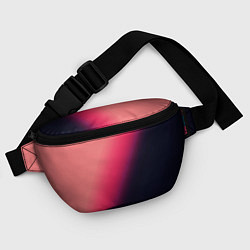 Поясная сумка Градиент темно-розовый, цвет: 3D-принт — фото 2
