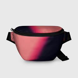 Поясная сумка Градиент темно-розовый