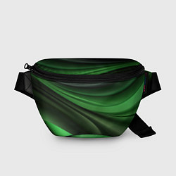 Поясная сумка Темная зеленая текстура
