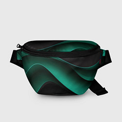Поясная сумка Абстрактная зеленая текстура