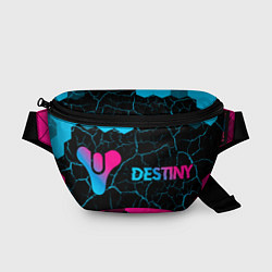 Поясная сумка Destiny - neon gradient: надпись и символ