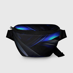 Поясная сумка Black blue background