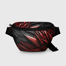 Поясная сумка Объемные красные элементы, цвет: 3D-принт