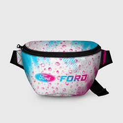 Поясная сумка Ford neon gradient style: надпись и символ