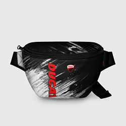 Поясная сумка Ducati - потертости краски, цвет: 3D-принт