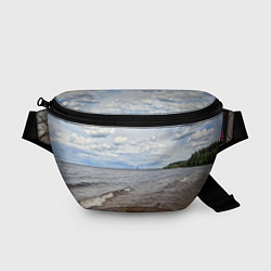 Поясная сумка Волны на Ладожском озере, цвет: 3D-принт