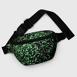 Поясная сумка Green pixel, цвет: 3D-принт — фото 2