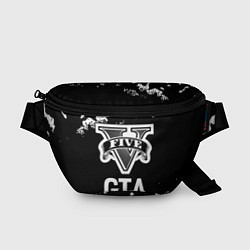 Поясная сумка GTA glitch на темном фоне
