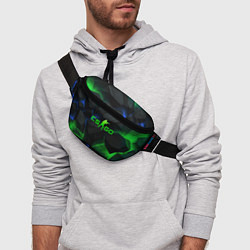 Поясная сумка CS GO dark green, цвет: 3D-принт — фото 2