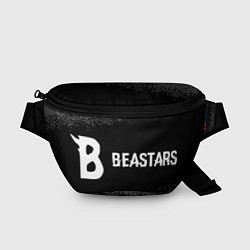 Поясная сумка Beastars glitch на темном фоне: надпись и символ