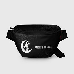 Поясная сумка Angels of Death glitch на темном фоне: надпись и с