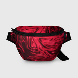 Поясная сумка Абстракция плазма красный, цвет: 3D-принт
