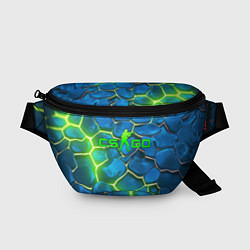 Поясная сумка CSGO green blue neon