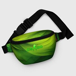 Поясная сумка CSGO green logo, цвет: 3D-принт — фото 2