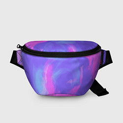 Поясная сумка Сиреневая абстракция, цвет: 3D-принт