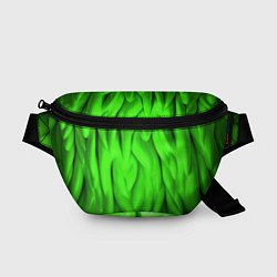 Поясная сумка Зеленая абстрактная текстура