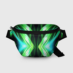 Поясная сумка Зеленые зеркальные плиты, цвет: 3D-принт