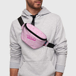 Поясная сумка Виктория - паттерн Барби розовый, цвет: 3D-принт — фото 2