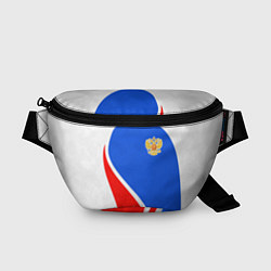 Поясная сумка Герб РФ - white sport, цвет: 3D-принт