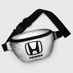 Поясная сумка Honda speed на светлом фоне со следами шин, цвет: 3D-принт — фото 2