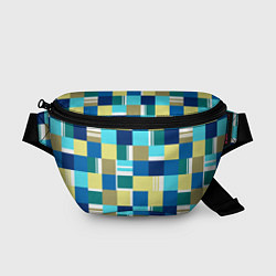 Поясная сумка Ретро квадраты, цвет: 3D-принт