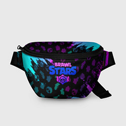Поясная сумка Brawl stars neon logo, цвет: 3D-принт