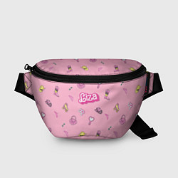 Поясная сумка Лиза - в стиле барби: аксессуары на розовом паттер