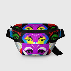 Поясная сумка Eyes - pop art - neural network, цвет: 3D-принт