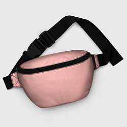 Поясная сумка Бледно-розовый с квадратиками, цвет: 3D-принт — фото 2