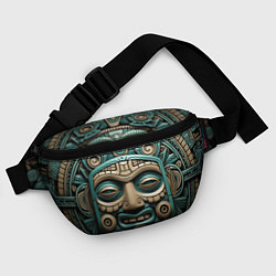 Поясная сумка Орнамент в стиле индейцев майя, цвет: 3D-принт — фото 2