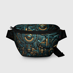 Поясная сумка Асимметричный узор в египетском стиле, цвет: 3D-принт