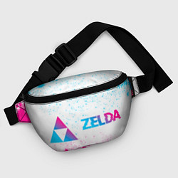 Поясная сумка Zelda neon gradient style по-горизонтали, цвет: 3D-принт — фото 2