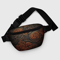 Поясная сумка Асимметричный паттерн в викингском стиле, цвет: 3D-принт — фото 2