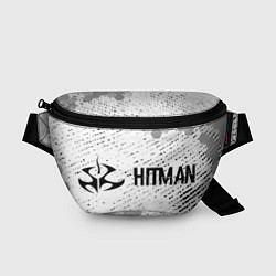 Поясная сумка Hitman glitch на светлом фоне по-горизонтали