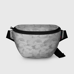 Поясная сумка Светло-серый пятнистый паттерн, цвет: 3D-принт