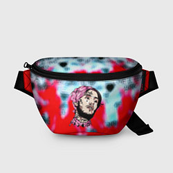 Поясная сумка Lil peep steel rap, цвет: 3D-принт