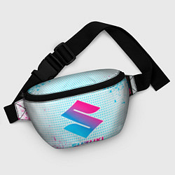 Поясная сумка Suzuki neon gradient style, цвет: 3D-принт — фото 2