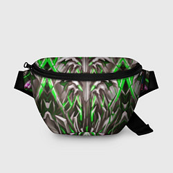 Поясная сумка Зелёная киберпанк броня